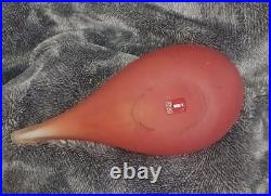 Oiva Toikka For littila Mountain Redstart Glass Bird Excellent Condition Oiva Toikka For littila Mountain Redstart Glass Bird Excellent Condition