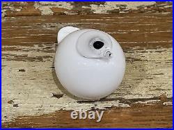 Oiva Toikka Glass Bird Puffball by Iittala Finland Finnish Sculpture White Small