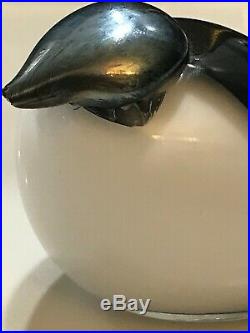 Oiva Toikka Glass Blown Bird SWIFT Iittala Nuutajarvi Finland Rare #'d /500 READ