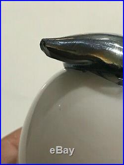 Oiva Toikka Glass Blown Bird SWIFT Iittala Nuutajarvi Finland Rare #'d /500 READ