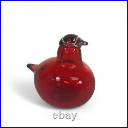 Oiva Toikka Iittala Art Glass Little Tern Red