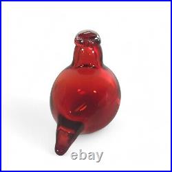 Oiva Toikka Iittala Art Glass Little Tern Red