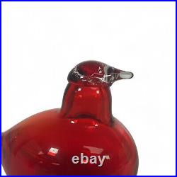 Oiva Toikka Iittala Art Glass Little Tern Red