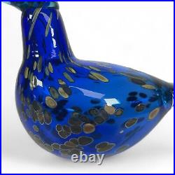 Oiva Toikka Iittala Art Glass Sinikki Bird