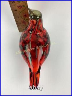 Oiva Toikka Iittala Finland Ruby Art Glass Bird