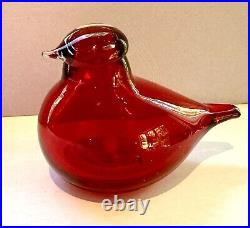 Oiva Toikka Iittala Little Cranberry Tern Introduced 1996