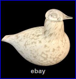 Oiva Toikka Iittala Nuutajarvi Finland Willow Grouse Glass Bird figurine 6.25 Oiva Toikka Iittala Nuutajarvi Finland Willow Grouse Glass Bird figurine 6.25