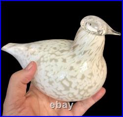Oiva Toikka Iittala Nuutajarvi Finland Willow Grouse Glass Bird figurine 6.25 Oiva Toikka Iittala Nuutajarvi Finland Willow Grouse Glass Bird figurine 6.25