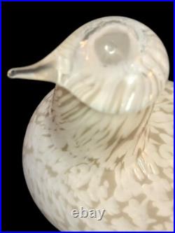Oiva Toikka Iittala Nuutajarvi Finland Willow Grouse Glass Bird figurine 6.25 Oiva Toikka Iittala Nuutajarvi Finland Willow Grouse Glass Bird figurine 6.25