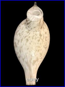 Oiva Toikka Iittala Nuutajarvi Finland Willow Grouse Glass Bird figurine 6.25 Oiva Toikka Iittala Nuutajarvi Finland Willow Grouse Glass Bird figurine 6.25