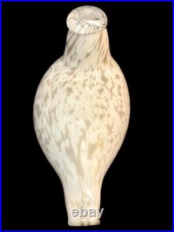 Oiva Toikka Iittala Nuutajarvi Finland Willow Grouse Glass Bird figurine 6.25 Oiva Toikka Iittala Nuutajarvi Finland Willow Grouse Glass Bird figurine 6.25