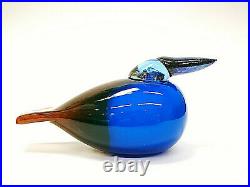 Oiva Toikka Kingfisher Turquoise King Fisher Glass Design Iittala Finland