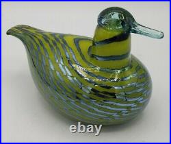 Oiva Toikka Littala Finland Art Glass Bird Duck Nuutajarvi Notso Gorgeous Signed