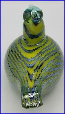 Oiva Toikka Littala Finland Art Glass Bird Duck Nuutajarvi Notso Gorgeous Signed