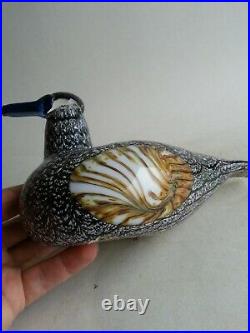 Oiva Toikka Nuutajarvi IIttala Finland Female Duck Sorsanaaras Glass Bird