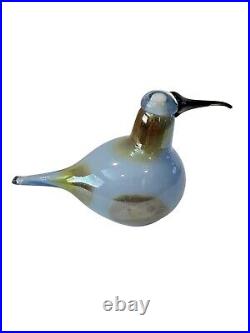 Oiva Toikka Nuutajarvi Special Glass Bird by Toikka Iittala Finland Sky Curlew