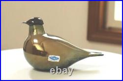 Oiva Toikka Nuutajarvi Vintage Art Iittala Glass Bird Used