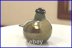 Oiva Toikka Nuutajarvi Vintage Art Iittala Glass Bird Used