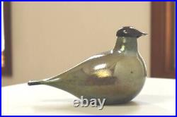 Oiva Toikka Nuutajarvi Vintage Art Iittala Glass Bird Used