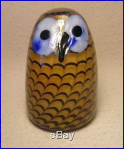 Oiva Toikka Owl Art Little Owlet Glass Art Bird Iittala Finland Design 2004