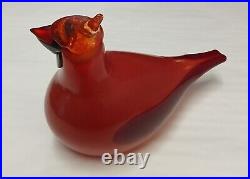 Oiva Toikka Red Cardinal Kardinaali Birds Nuutajärvi Arabia Iittala Finland Sig