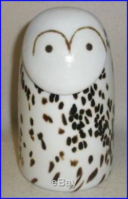 Oiva Toikka Snow Owl Art Glass Bird Lumipöllö Stockmann Iittala Finland