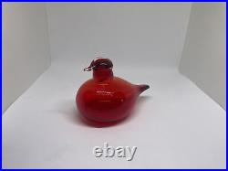 Oiva Toikka Tern Tirri Ruby Red Bird Finland Nuutajärvi iittala