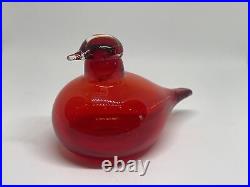 Oiva Toikka Tern Tirri Ruby Red Bird Finland Nuutajärvi iittala