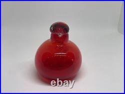 Oiva Toikka Tern Tirri Ruby Red Bird Finland Nuutajärvi iittala