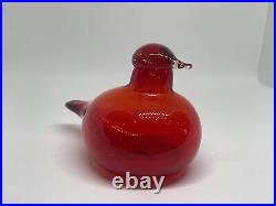 Oiva Toikka Tern Tirri Ruby Red Bird Finland Nuutajärvi iittala