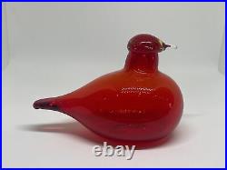 Oiva Toikka Tern Tirri Ruby Red Bird Finland Nuutajärvi iittala