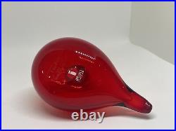 Oiva Toikka Tern Tirri Ruby Red Bird Finland Nuutajärvi iittala