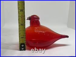 Oiva Toikka Tern Tirri Ruby Red Bird Finland Nuutajärvi iittala