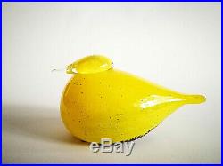 Oiva Toikka Unique Bird Set Smew Yellow and Baby Iittala Glass Design NEW