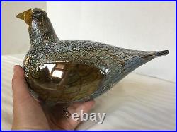 Oiva Toikka WOOD GROUSE KOPPELO Glass Design Bird by Toikka Iittala Finland 9.5