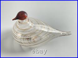 Oiva Toikka bird Crake copper glass design Birds by Toikka Iittala Finland (NEW)