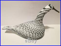 Oiva Toikka bird KARELIAN WHOOPER SWAN Grey art glass Birds by Toikka Iittala
