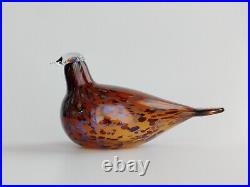 Oiva Toikka bird Pekkasiini Brown glass design Birds by Toikka Iittala Finland