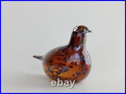 Oiva Toikka bird Pekkasiini Brown glass design Birds by Toikka Iittala Finland