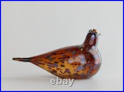 Oiva Toikka bird Pekkasiini Brown glass design Birds by Toikka Iittala Finland