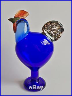 Oiva Toikka bird Rooster Art glass design Birds by Toikka Iittala Finland