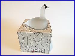 Oiva Toikka bird Snow Goose glass design Birds by Toikka Iittala Finland BOX