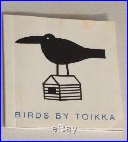 Oiva Toikka iittala Collectible Glass Bird Variksenpoika Baby Crow