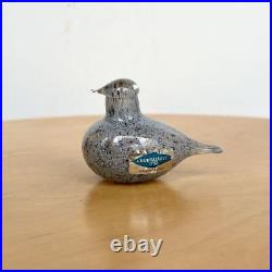 Oiva Toikka iittala Golden Crested Kinglet small Grey Birds Expedite Japan