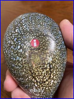 Rare Iittala Glas Finland Signed Oiva Toikka Nuutajaervi Spotted Crake With Label Rare Iittala Glas Finland Signed Oiva Toikka Nuutajaervi Spotted Crake With Label