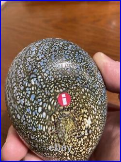 Rare Iittala Glas Finland Signed Oiva Toikka Nuutajaervi Spotted Crake With Label Rare Iittala Glas Finland Signed Oiva Toikka Nuutajaervi Spotted Crake With Label