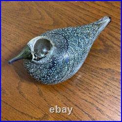 Rare Iittala Glas Finland Signed Oiva Toikka Nuutajaervi Spotted Crake With Label Rare Iittala Glas Finland Signed Oiva Toikka Nuutajaervi Spotted Crake With Label