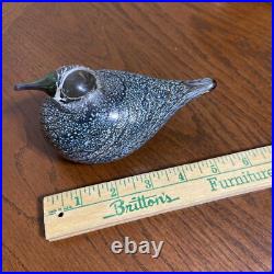 Rare Iittala Glas Finland Signed Oiva Toikka Nuutajaervi Spotted Crake With Label Rare Iittala Glas Finland Signed Oiva Toikka Nuutajaervi Spotted Crake With Label