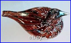 Rare Limited Edition Iittala Oiva Toikka Moss Grouse Glass Bird