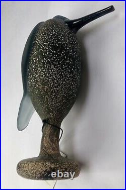 Rare Toikka HERON Iittala Art GLASS BIRD Signed with Original Box 2006 Retired